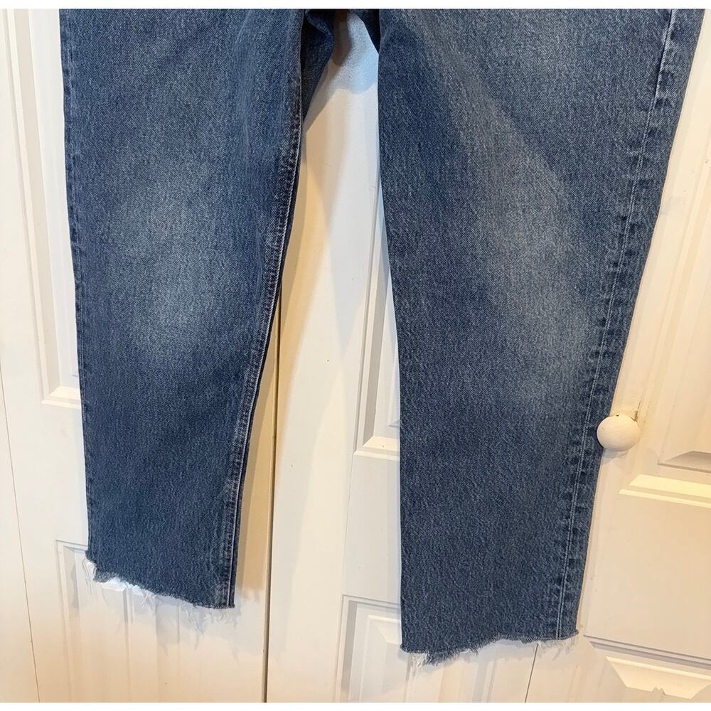 Agolde Riley High Rise Straight‎ Crop Jeans Size 30 - Picture 4 of 9